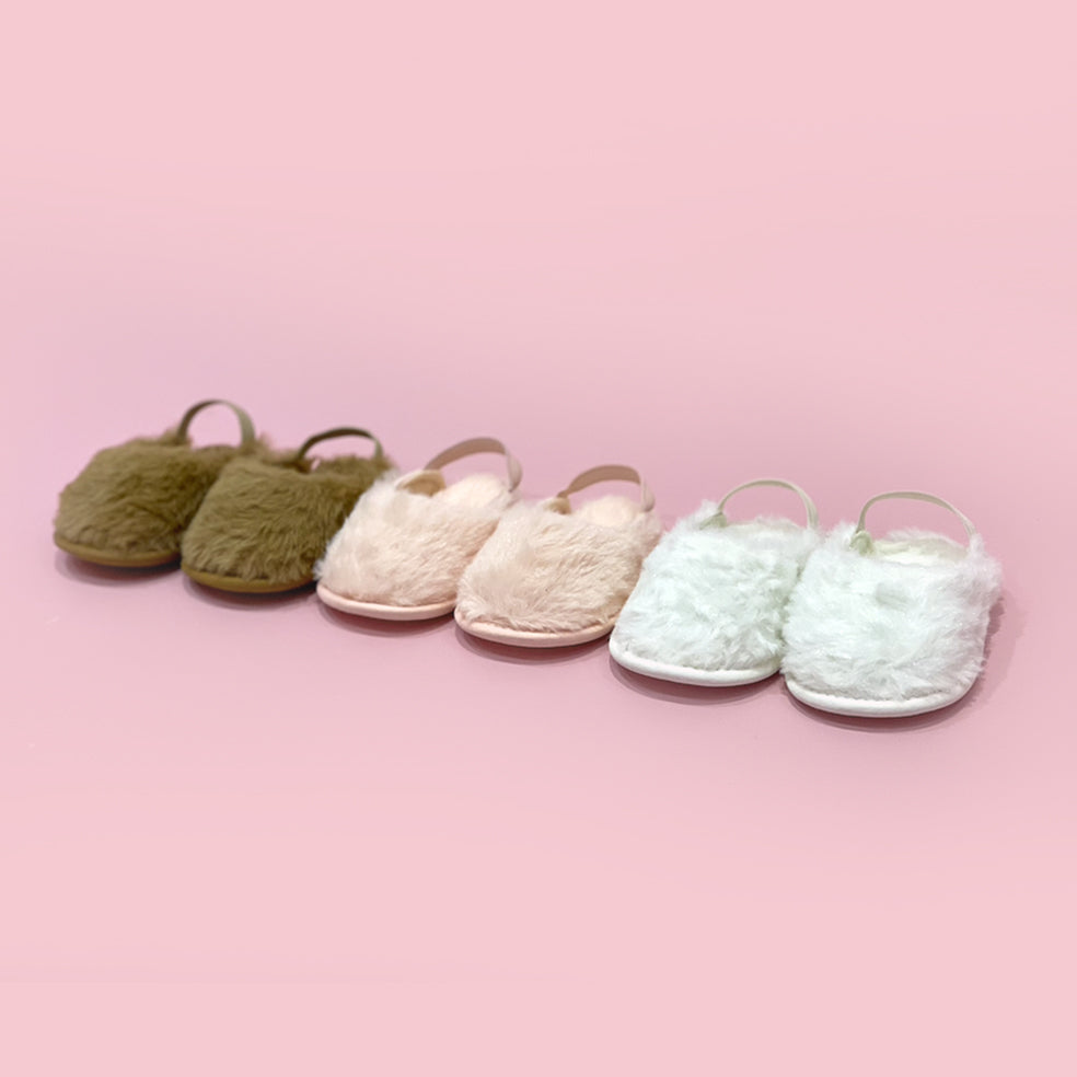 Furry baby hot sale slippers